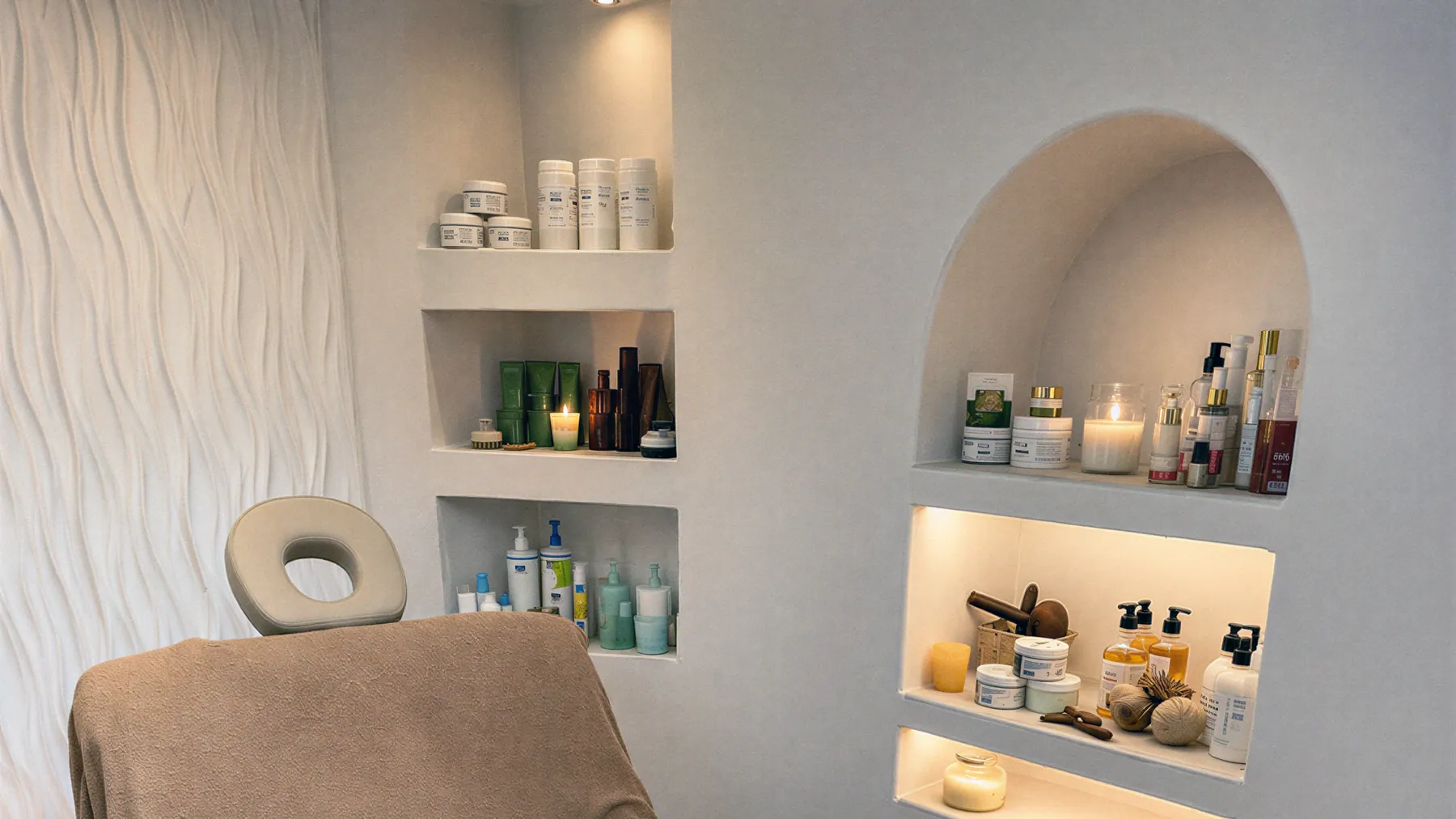 Treatment room at Goddess Lounge, Mykonos Town
